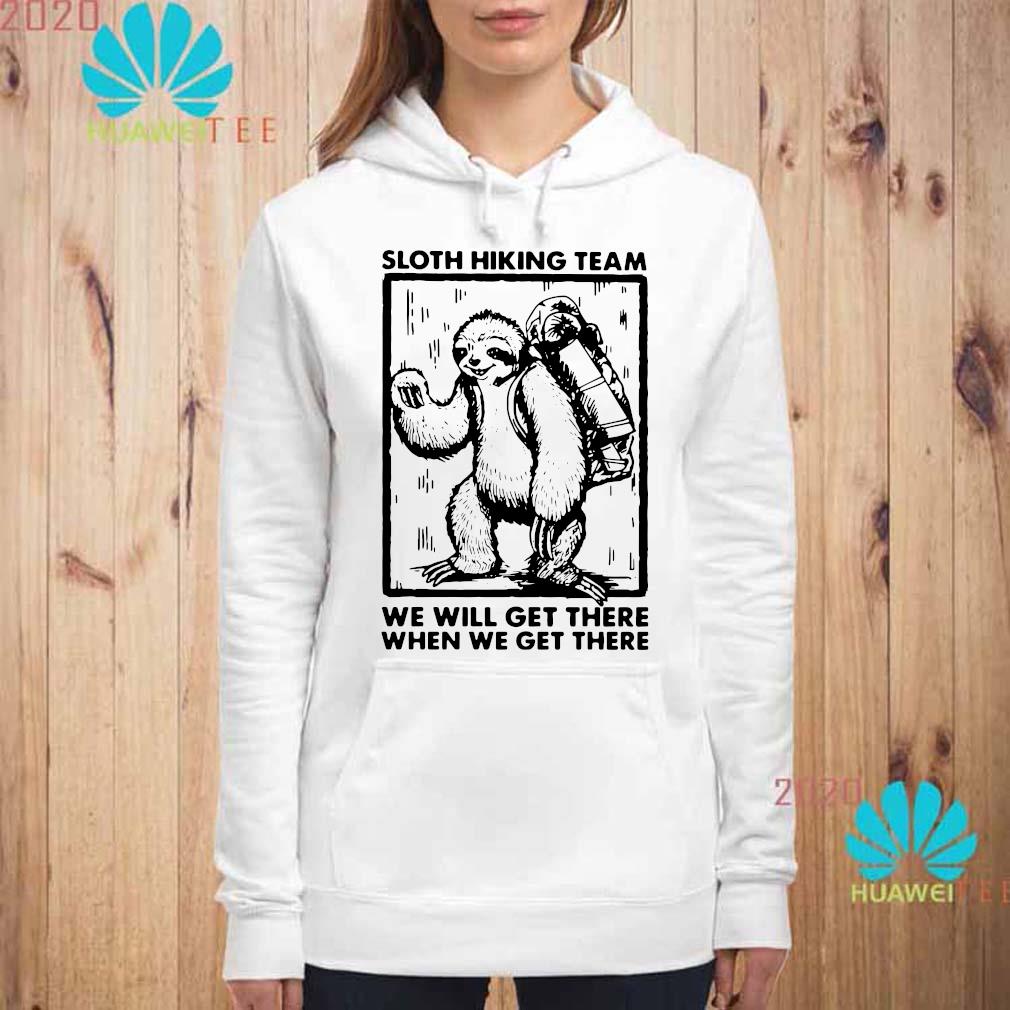 sloth hiking team sweatshirt