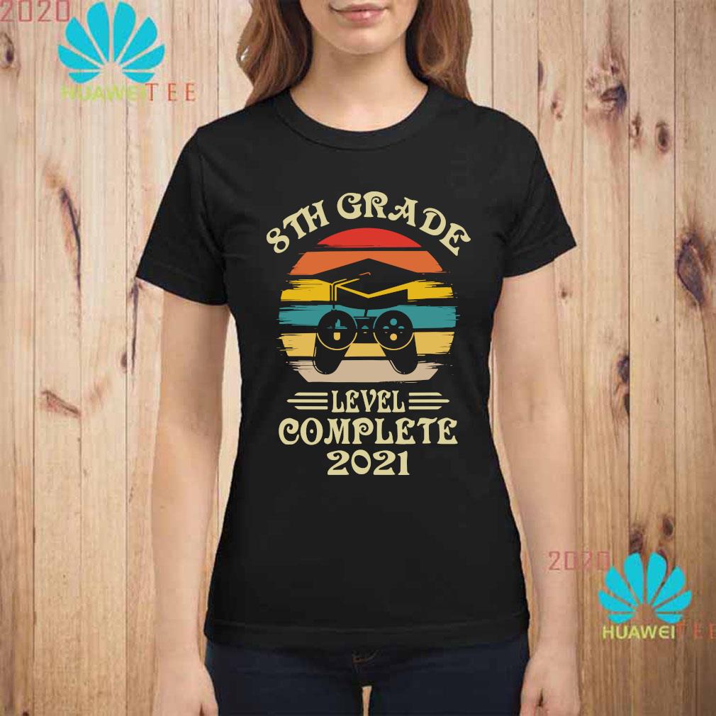 Gamer 8th Grade Level Complete 21 Vintage Shirt Hoodie Tank Top Sweater And Long Sleeve T Shirt