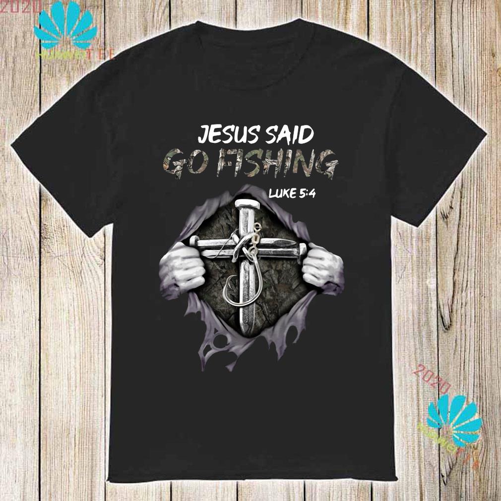 jesus said go fishing t shirt