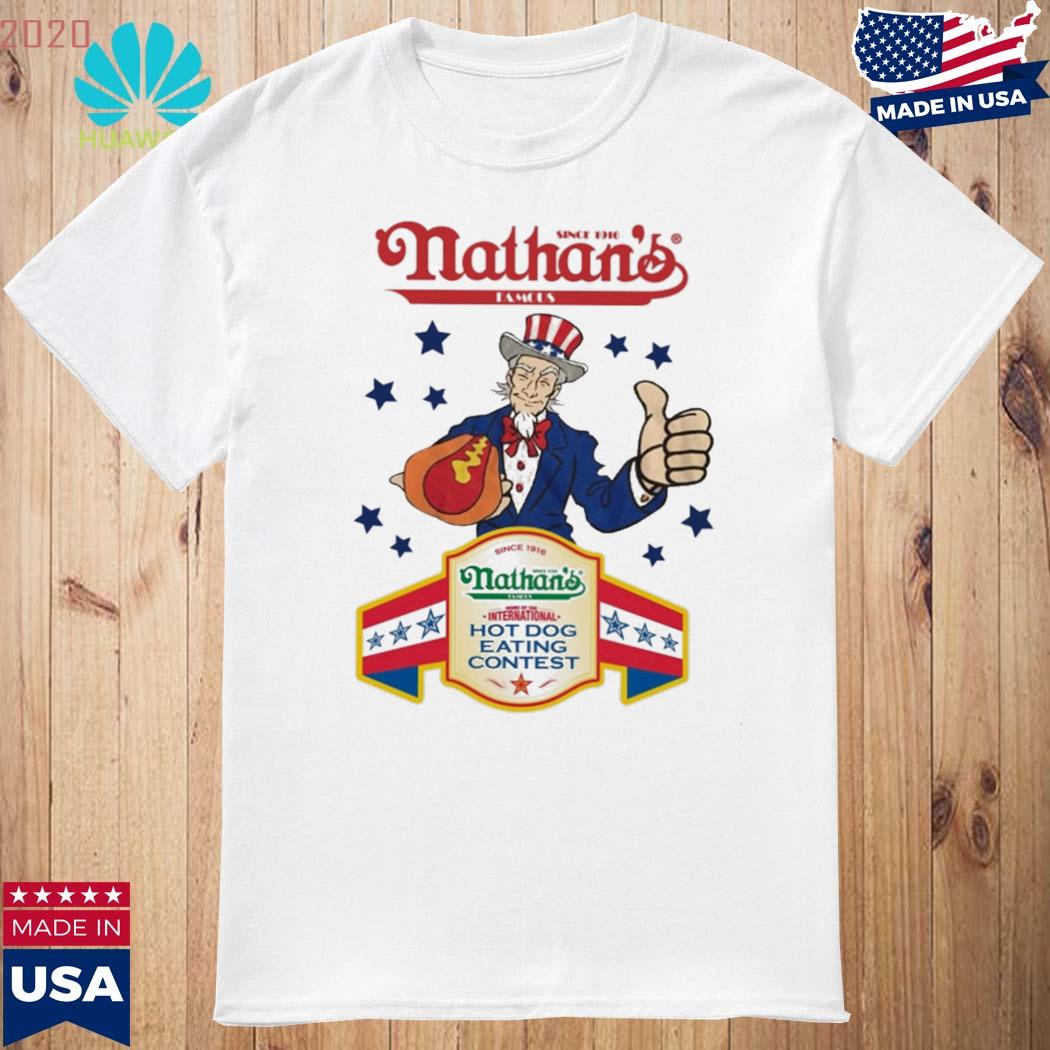 nathan's hot dog eating contest t shirts