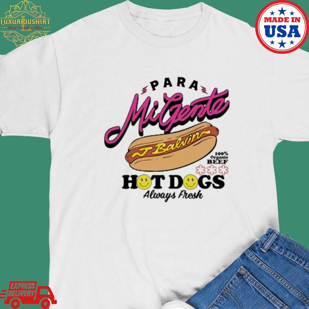 J Balvin Hot Dog Shirt, Long Sleeved, Hoodie And Ladies Tee