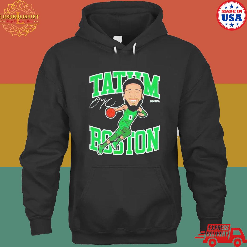 Official Jayson Tatum Boston cartoon player signature shirt