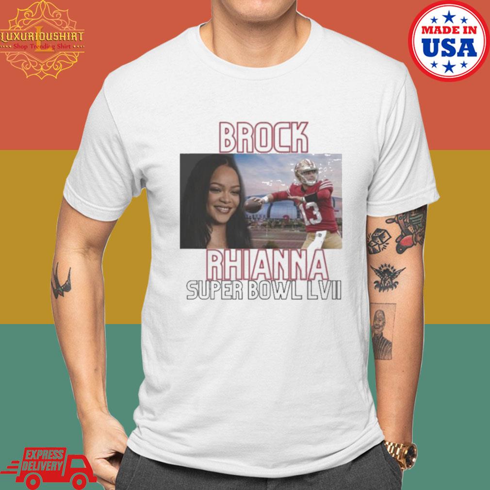 Brock Rihanna Superbowl Shirt, Trending Super Bowl Halftime Long Sleeve  Sweater