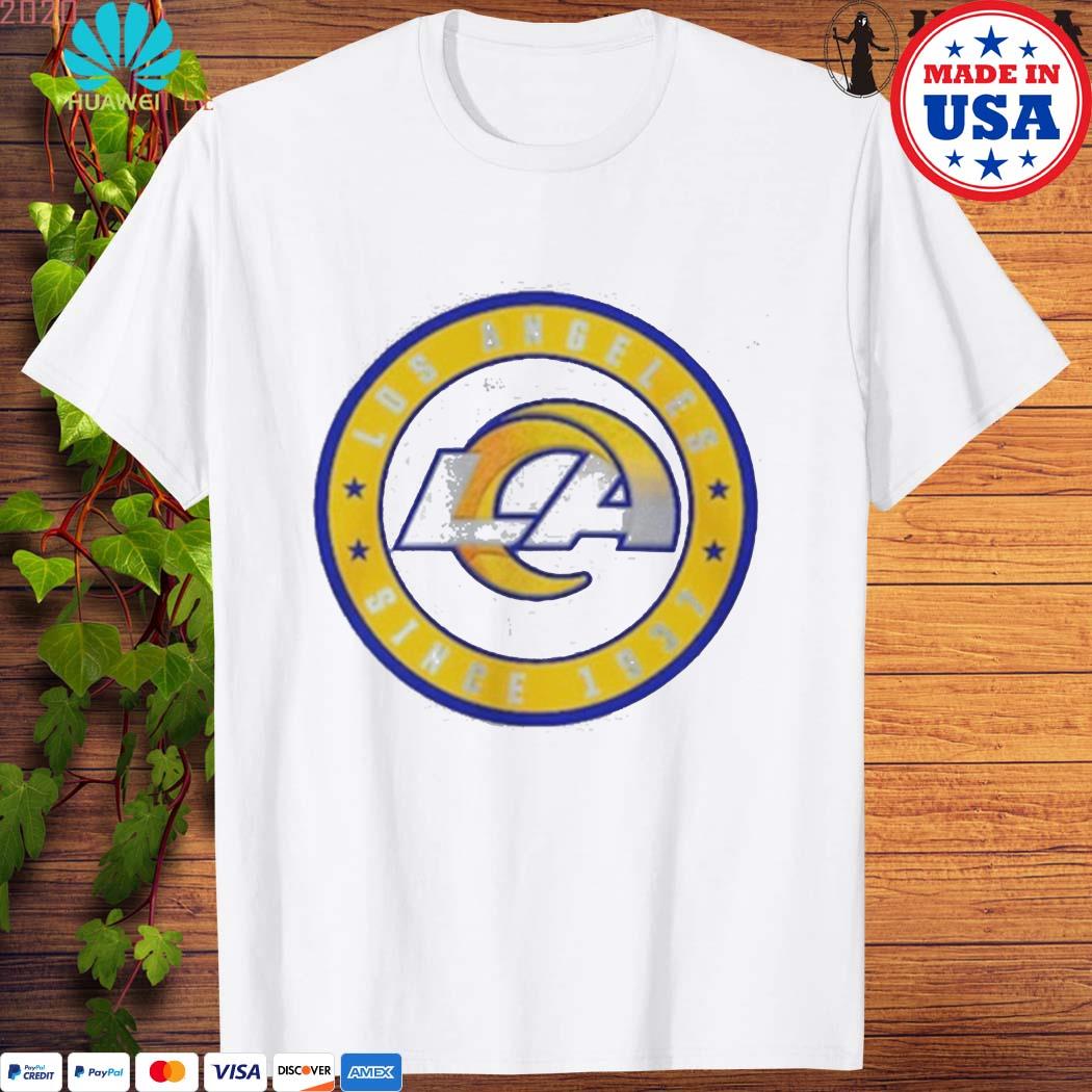 Los Angeles Rams Youth Cross Pattern T-Shirt - Royal/Gold