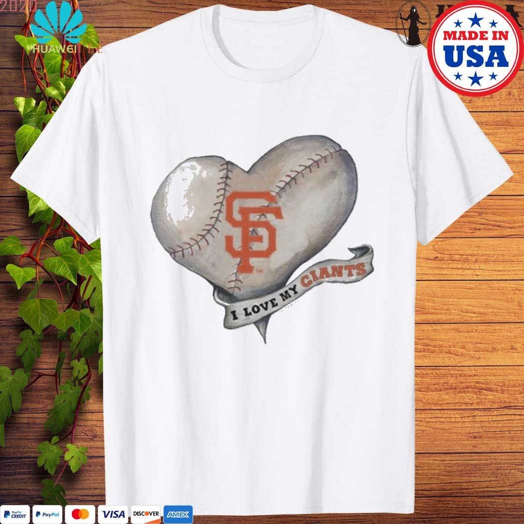 Official San francisco giants baseball heart banner T-shirt, hoodie, tank  top, sweater and long sleeve t-shirt