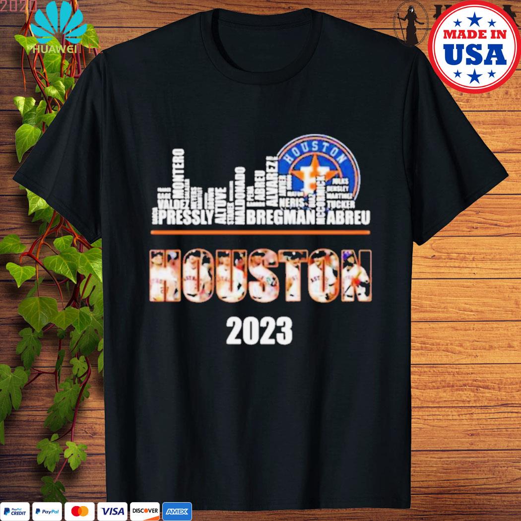 Houston Astros 2023 Season Team Players Names In City Shirt