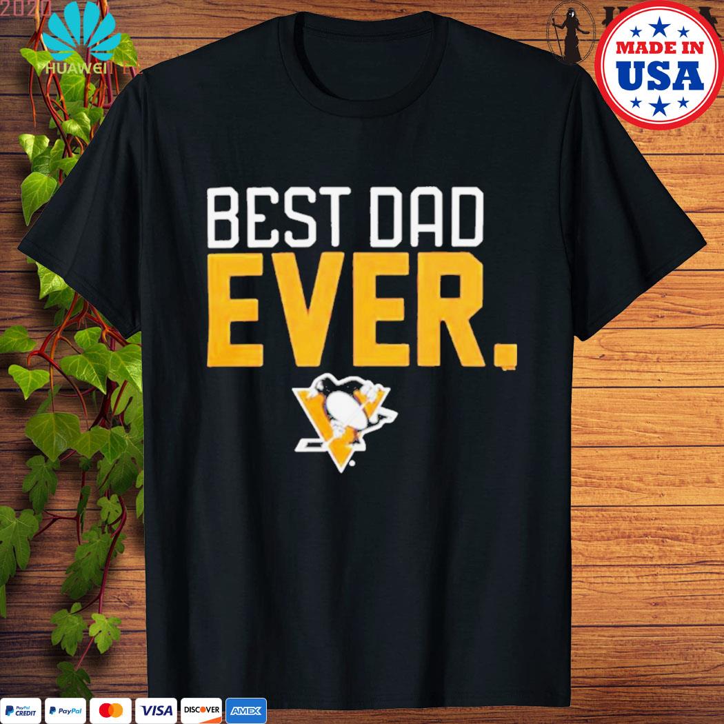 Official Pittsburgh Steelers Best Dad Ever Logo Father's Day T