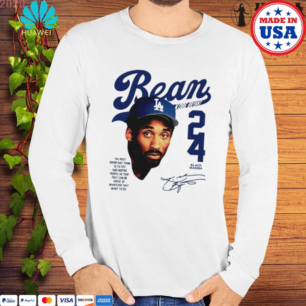 Kobe Bryant Los Angeles Dodgers signature KB Bean shirt, hoodie