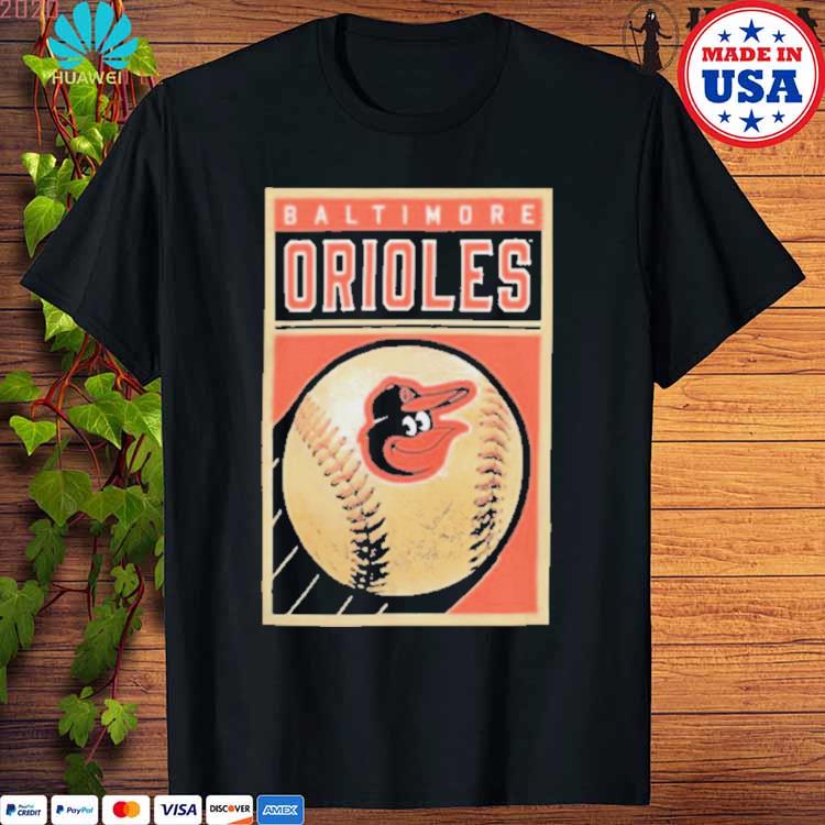 Official heathered Gray Baltimore Orioles Team Baseball Card T