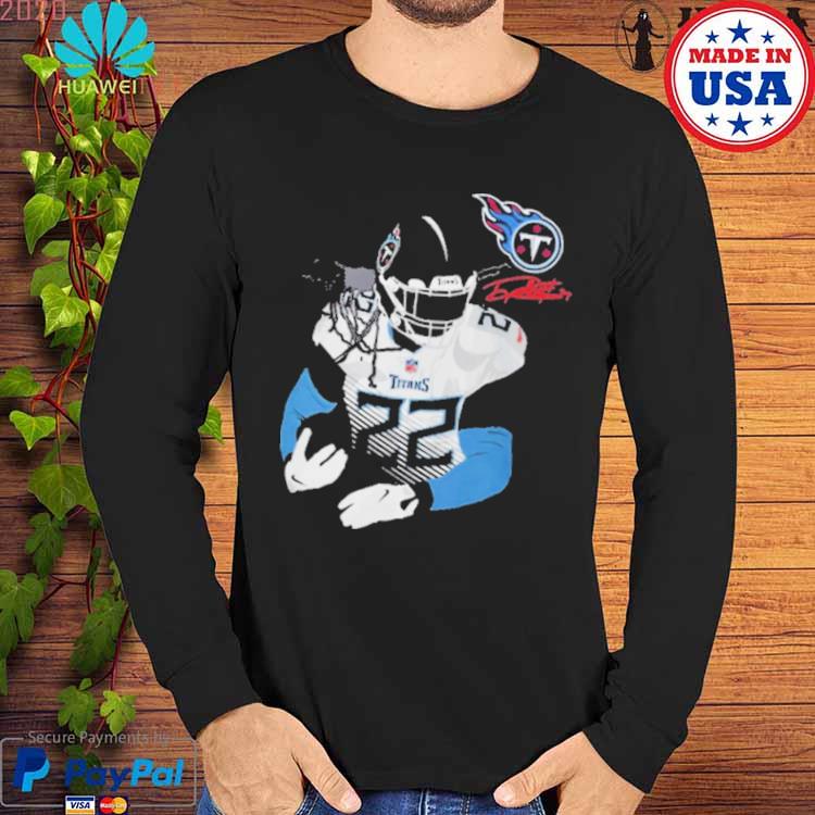 Licensed Gear Nfl Tennessee Titans Derrick Henry Navy Player T Shirt