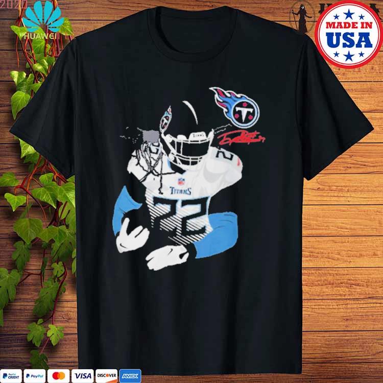 Licensed Gear Nfl Tennessee Titans Derrick Henry Navy Player T Shirt