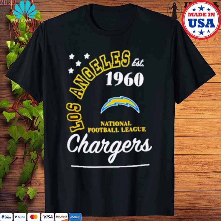 Los angeles chargers est 1960 national football league shirt, hoodie,  sweater, long sleeve and tank top