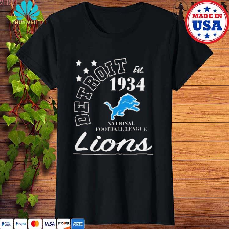 NFL detroit lions starter blue city arch team shirt - Limotees