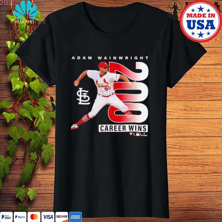 Adam Wainwright St Louis Cardinals Fanatics Branded 200th Career Win T Shirt