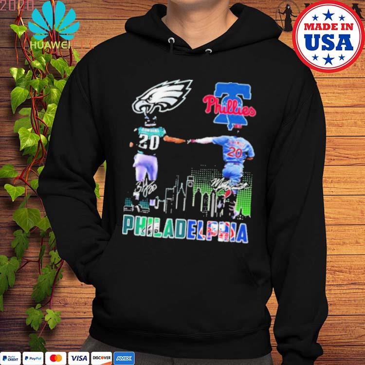 Philadelphia Sports Skyline Brian Dawkins And Mike Schmidt's Signatures  t-shirt, hoodie, sweater, long sleeve and tank top