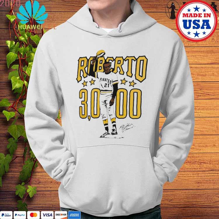 Roberto Clemente 30000 Pittsburgh Pirates Illustration signature shirt,  hoodie, sweater, long sleeve and tank top