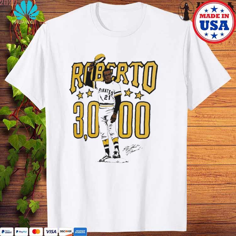 Roberto Clemente 30000 Pittsburgh Pirates Illustration signature shirt,  hoodie, sweater, long sleeve and tank top