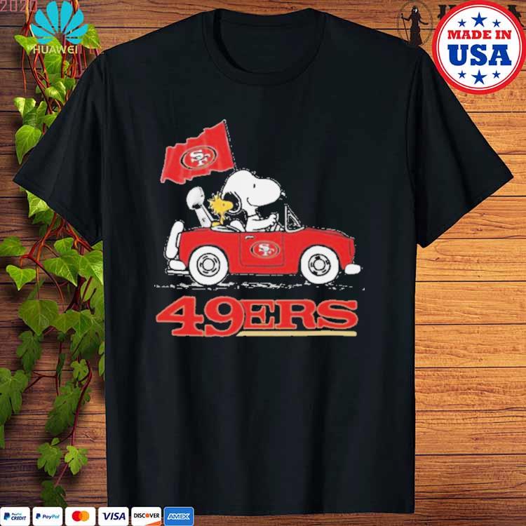 Snoopy Woodstock Driving Car Kansas City Chiefs Shirt - High