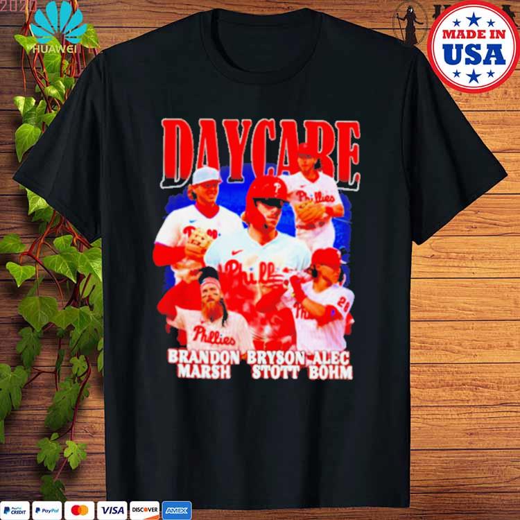 Brandon Marsh and Bryson Stott Philadelphia Phillies baseball daycare  comin' funny 2023 T-shirt, hoodie, sweater, long sleeve and tank top