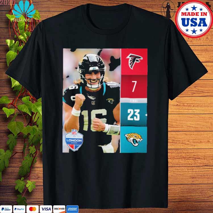 Jacksonville Jaguars 23 7 Atlanta Falcons 2023 London Game Final Score Shirt,  hoodie, sweater, long sleeve and tank top