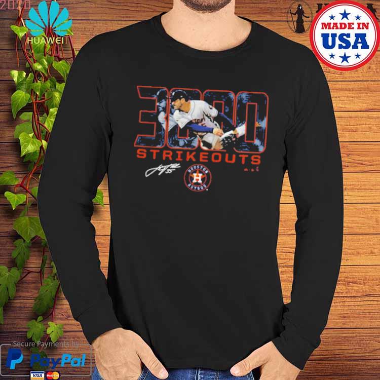 Original justin Verlander Houston Astros 3,342 Career Strikeouts T-Shirt,  hoodie, sweater, long sleeve and tank top