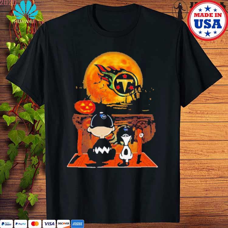 Snoopy Charlie Brown Sit Under Moon Cleveland Guardians Halloween Shirt -  Shibtee Clothing