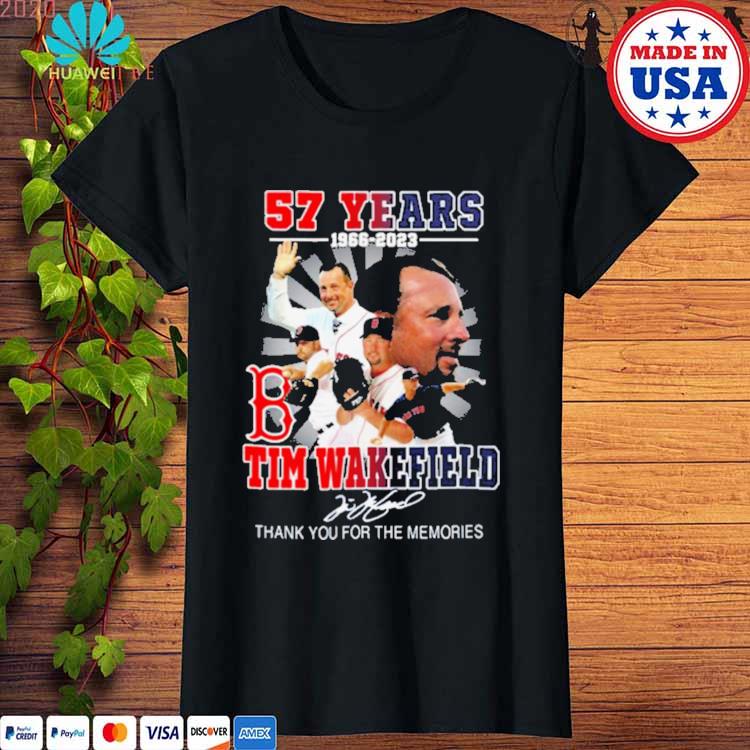 Ipeepz Tim Wakefield 57 Years 1966 2023 Boston Red Sox Memories Shirt