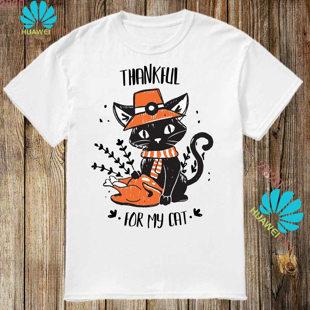 thankful for my cat shirt