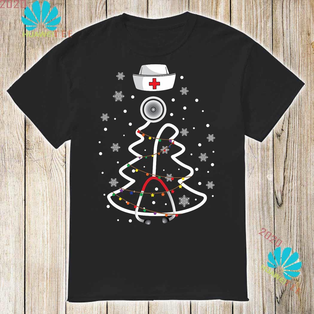 nurse christmas tree shirt