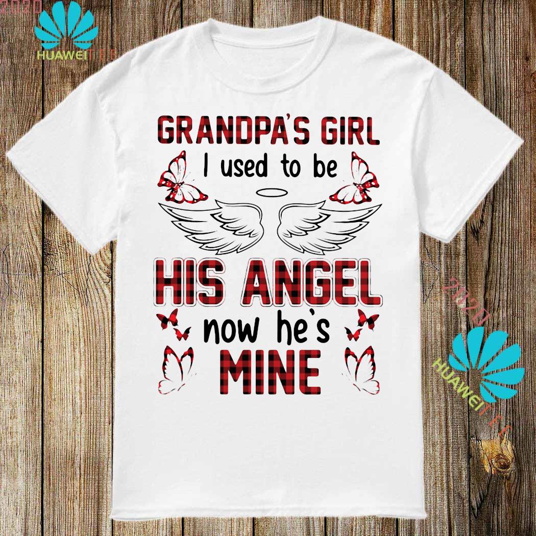 i used to be his angel now he's mine shirt